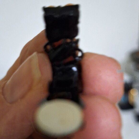 Amber Glass M Jent Women's Brooch and Earrings Grandma Chic Elegant Vintage - Picture 11 of 12